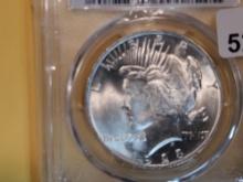 PCGS 1923 Peace Dollar in Mint State 63