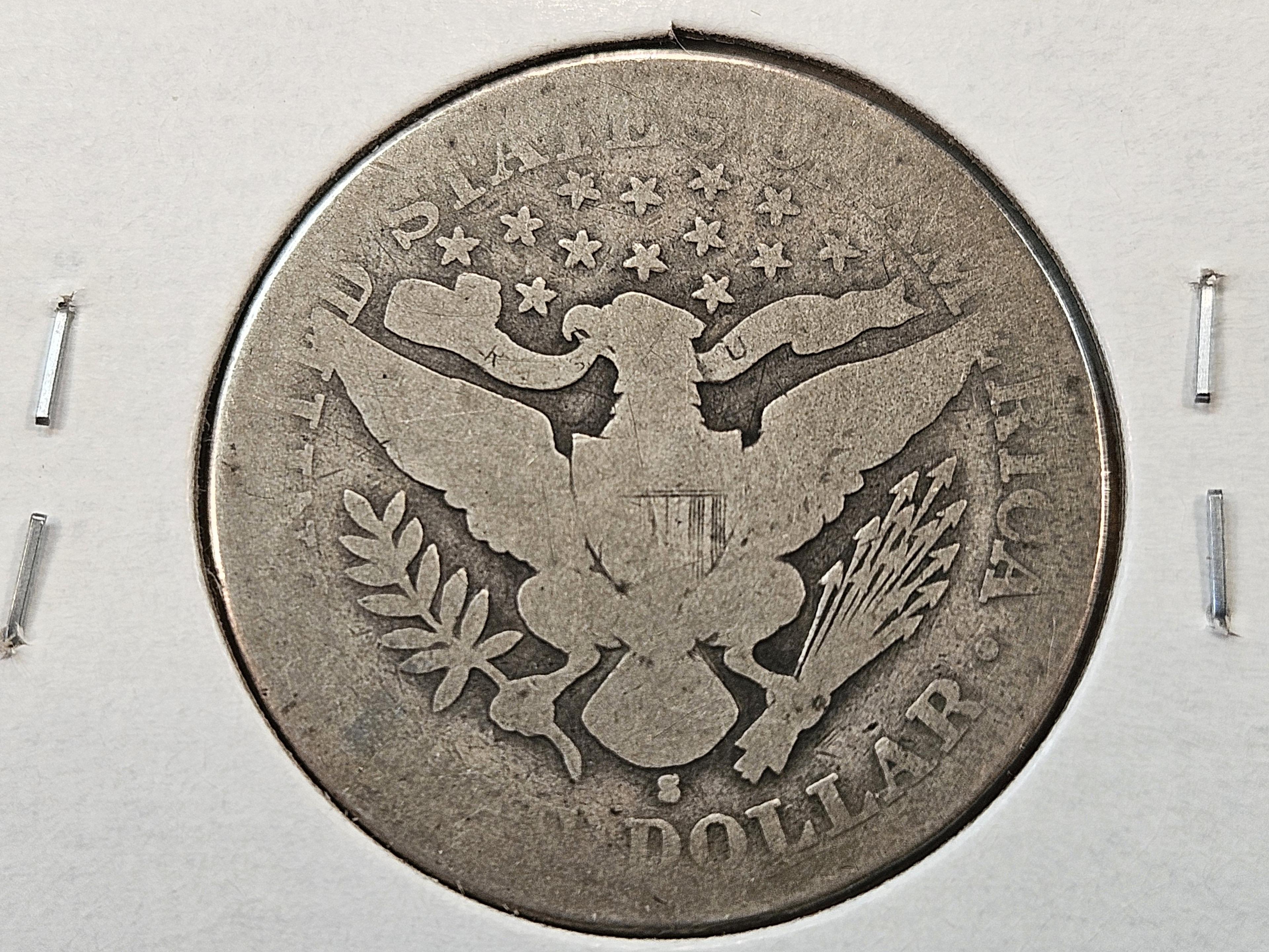 Semi-key 1893-S Barber Silver Half Dollar