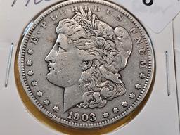Two Morgan Silver Half Dollars