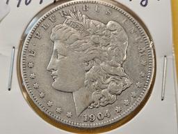 Two Morgan Silver Half Dollars