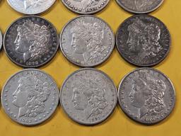 ** FULL ROLL ** Twenty Morgan Silver Dollars