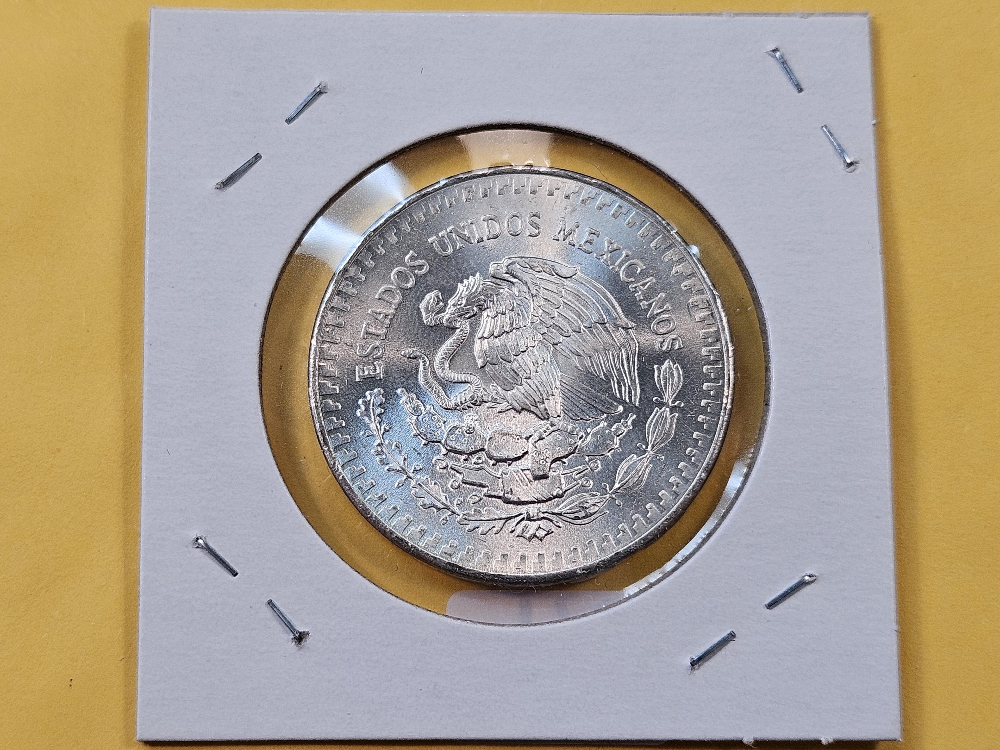 GEM Brilliant Uncirculated 1983 Mexico Silver Onza