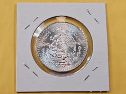 GEM Brilliant Uncirculated 1983 Mexico Silver Onza