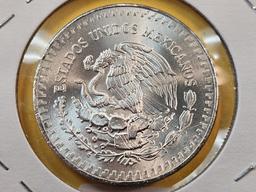GEM Brilliant Uncirculated 1983 Mexico Silver Onza
