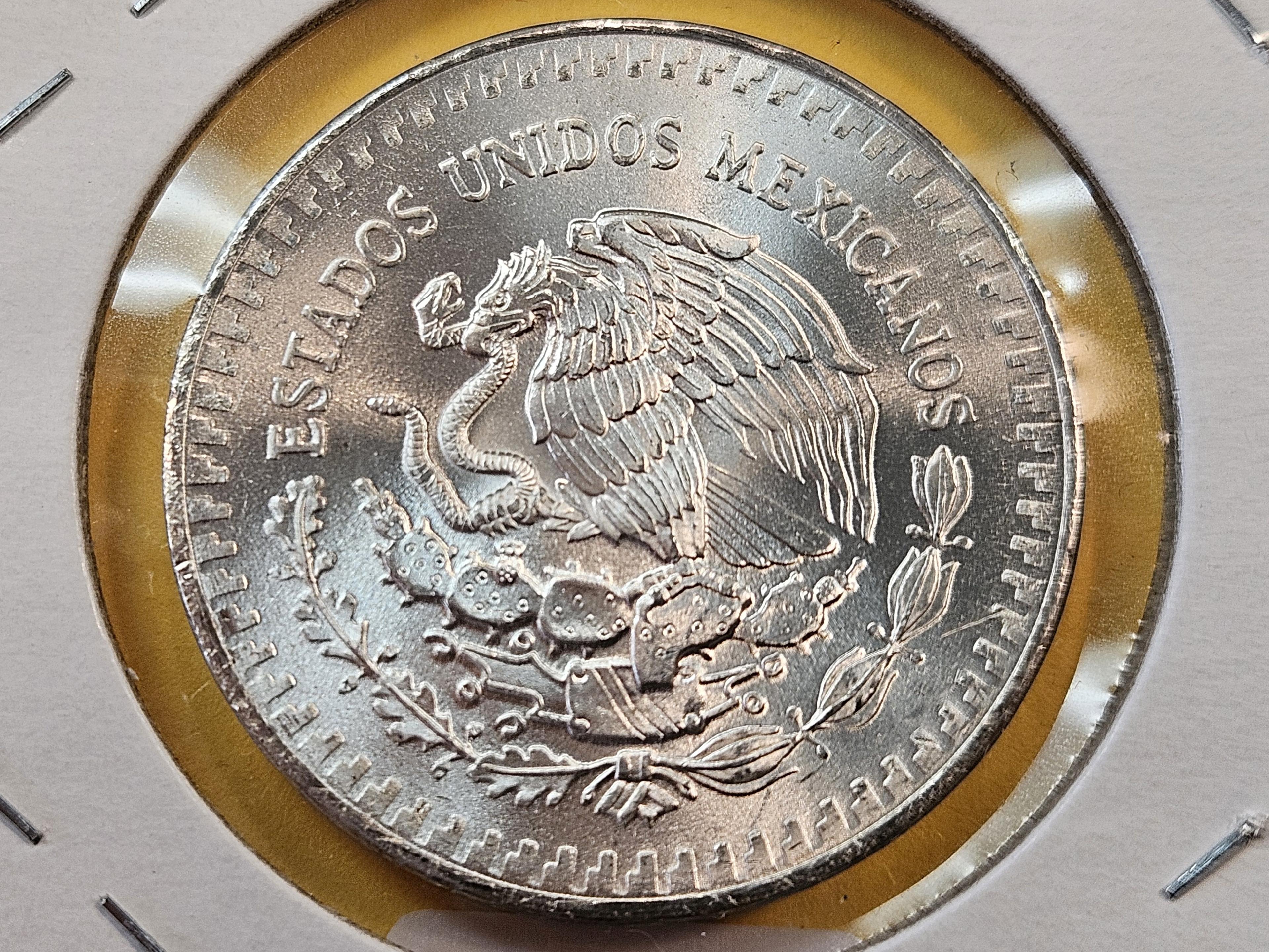 GEM Brilliant Uncirculated 1983 Mexico Silver Onza