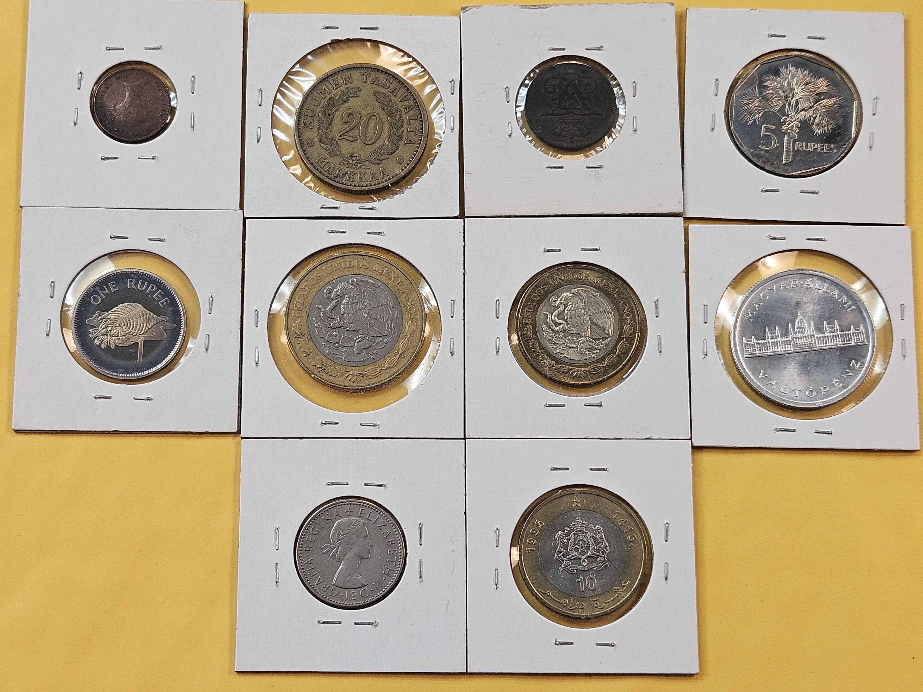 Ten Mixed World Coins