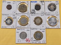 Ten Mixed World Coins