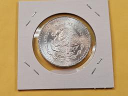 GEM Brilliant Uncirculated 1982 Mexico Silver Onza