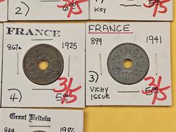 Ten Mixed World Coins
