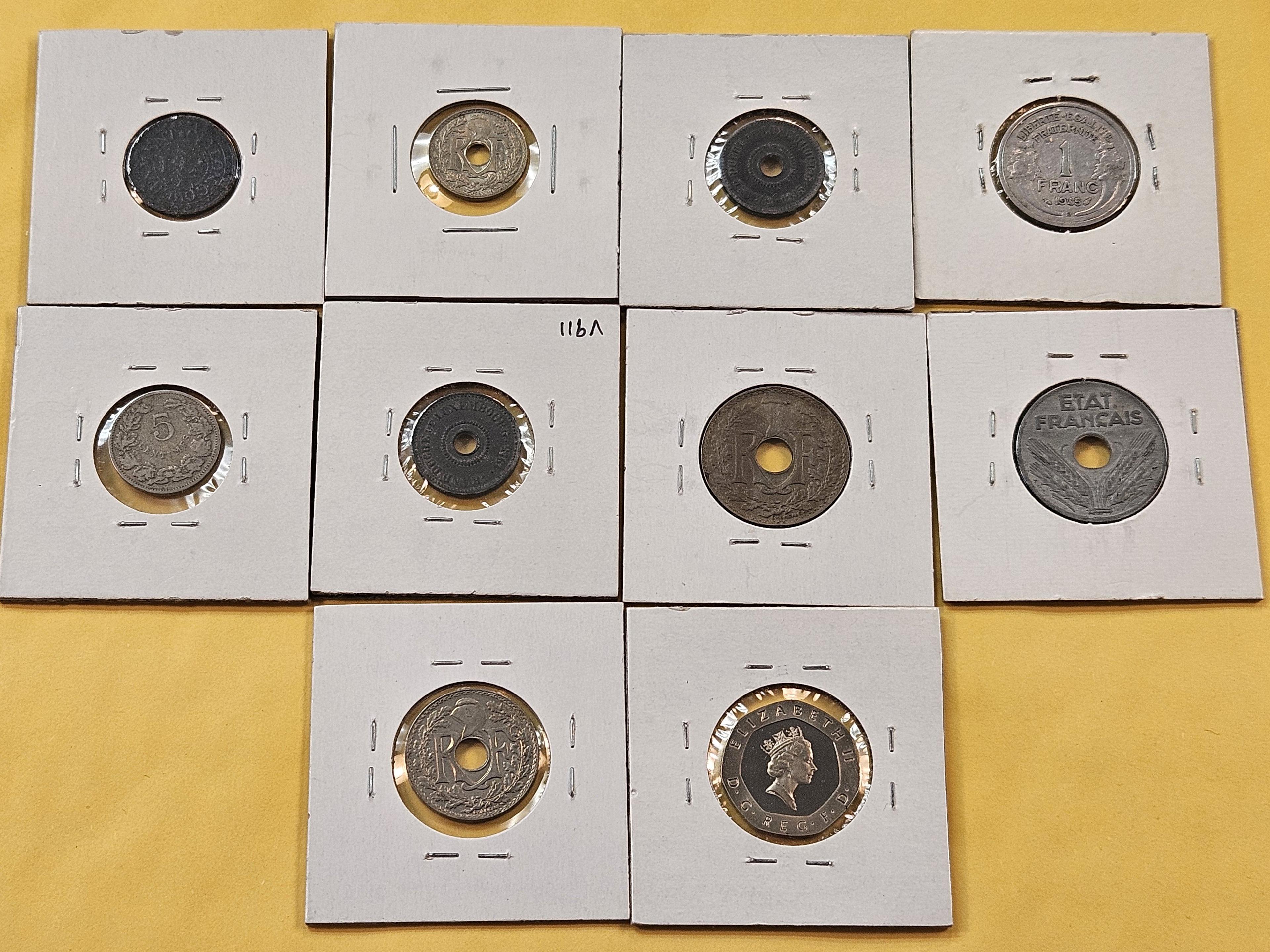 Ten Mixed World Coins