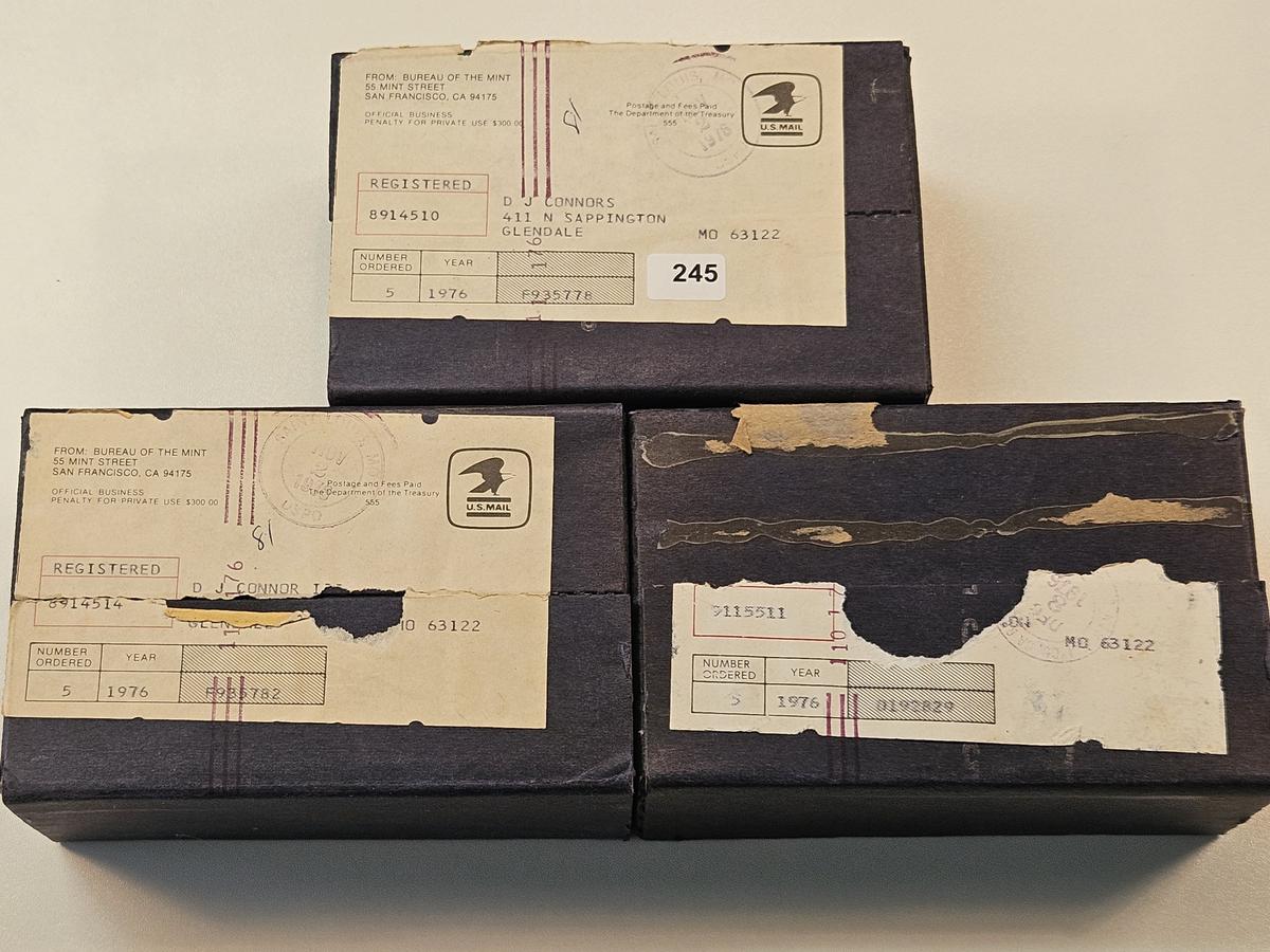 Fifteen 1976 US Proof Sets