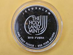 One Troy Ounce .999 fine Silver Proof Art Round