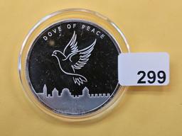 One Troy Ounce .999 fine Silver Proof Art Round