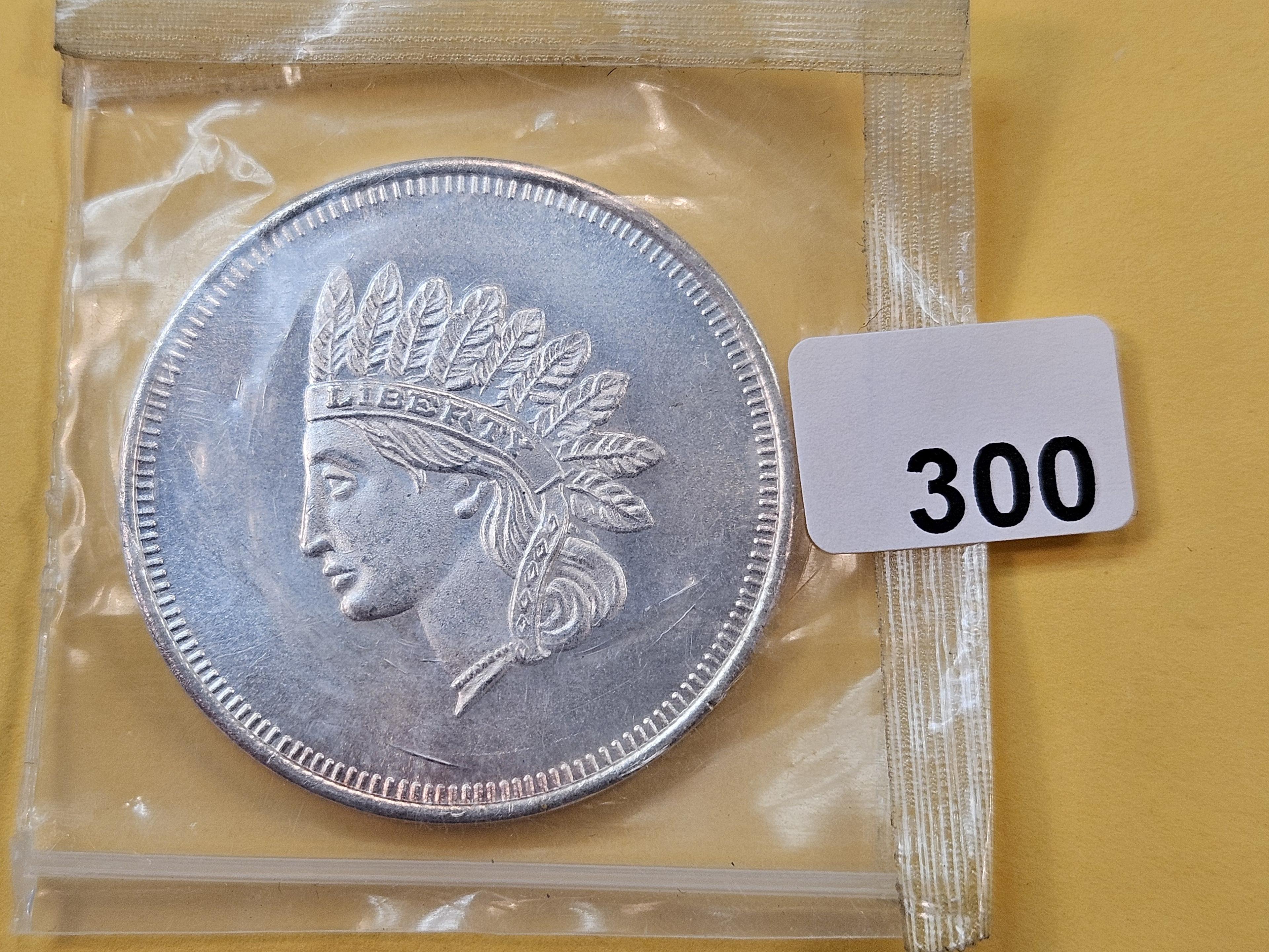 One Troy Ounce .999 fine Silver Art Round