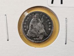 Two Little Better Seated Liberty Half Dimes