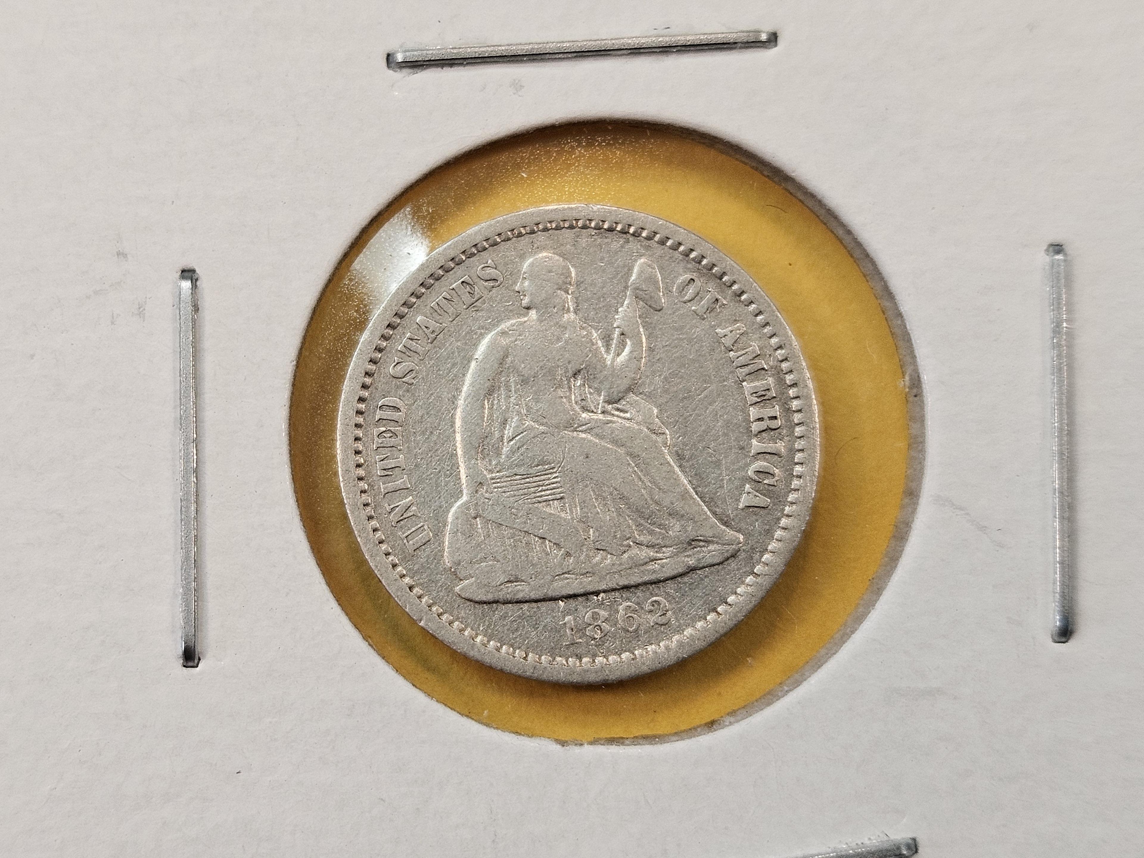 Two Little Better Seated Liberty Half Dimes