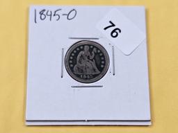 Better Date 1845-O Silver Seated Liberty Dime