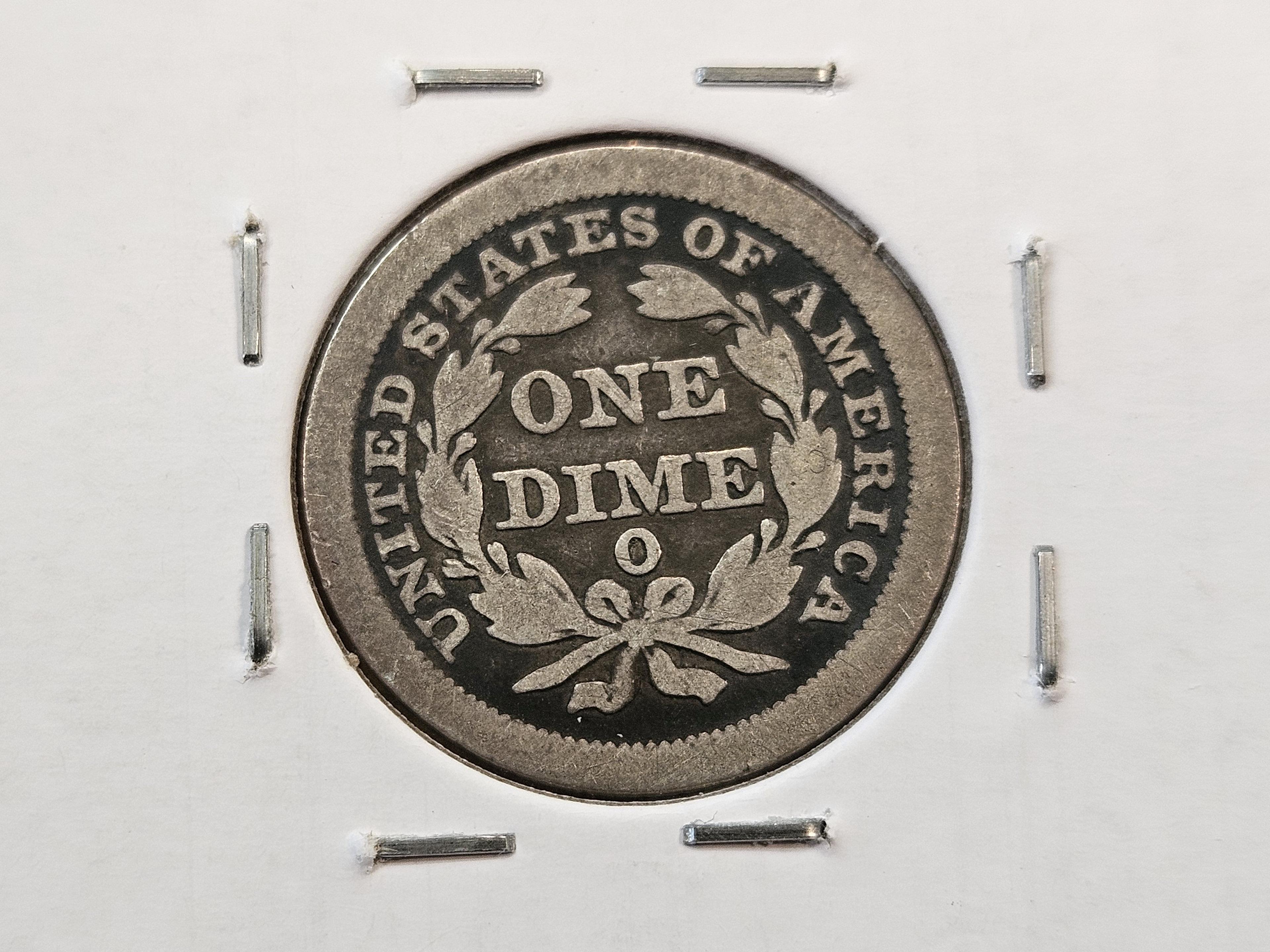 Better Date 1845-O Silver Seated Liberty Dime