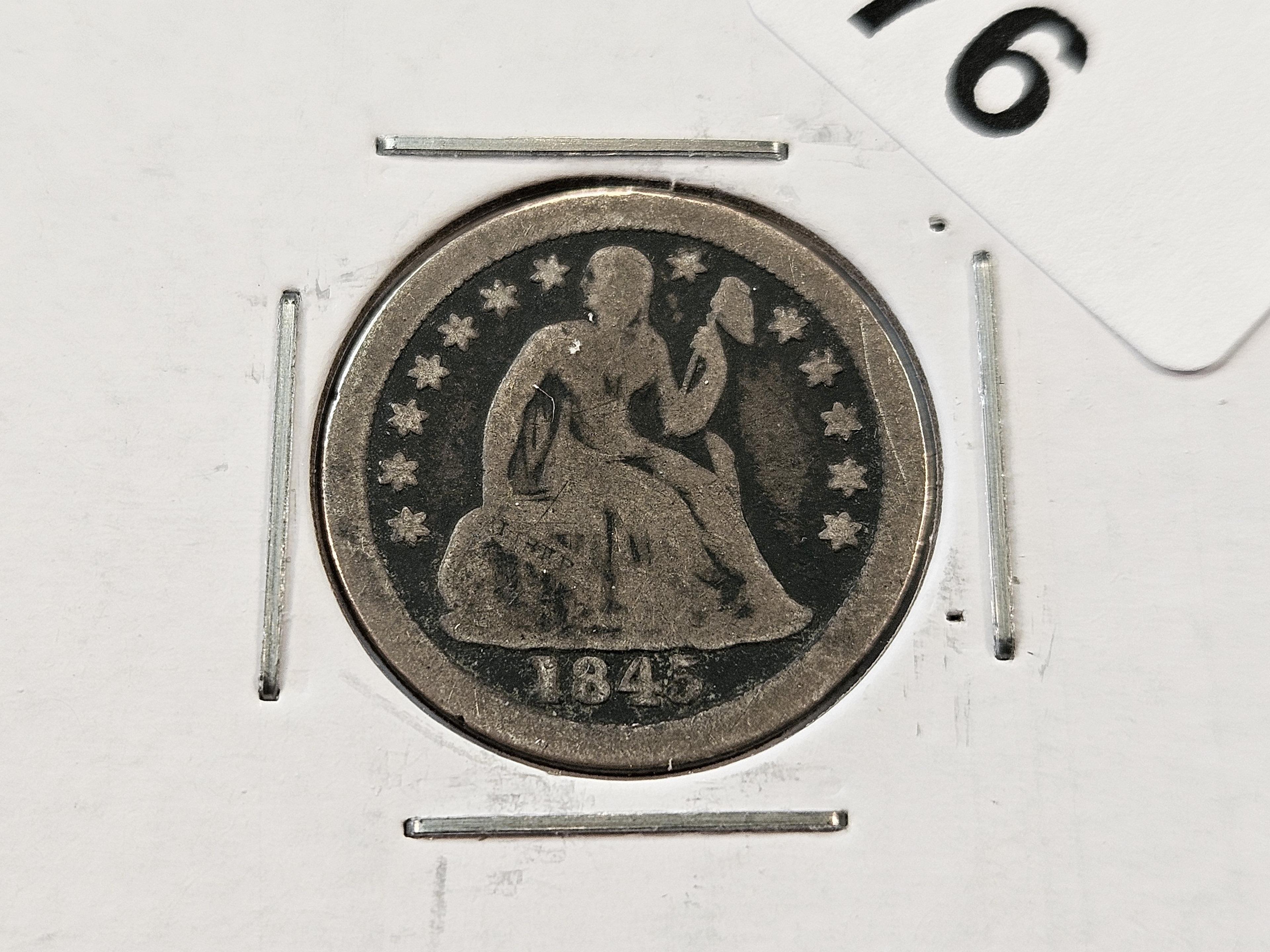 Better Date 1845-O Silver Seated Liberty Dime