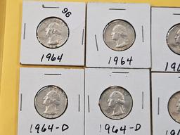 Twenty Washington Silver Quarters