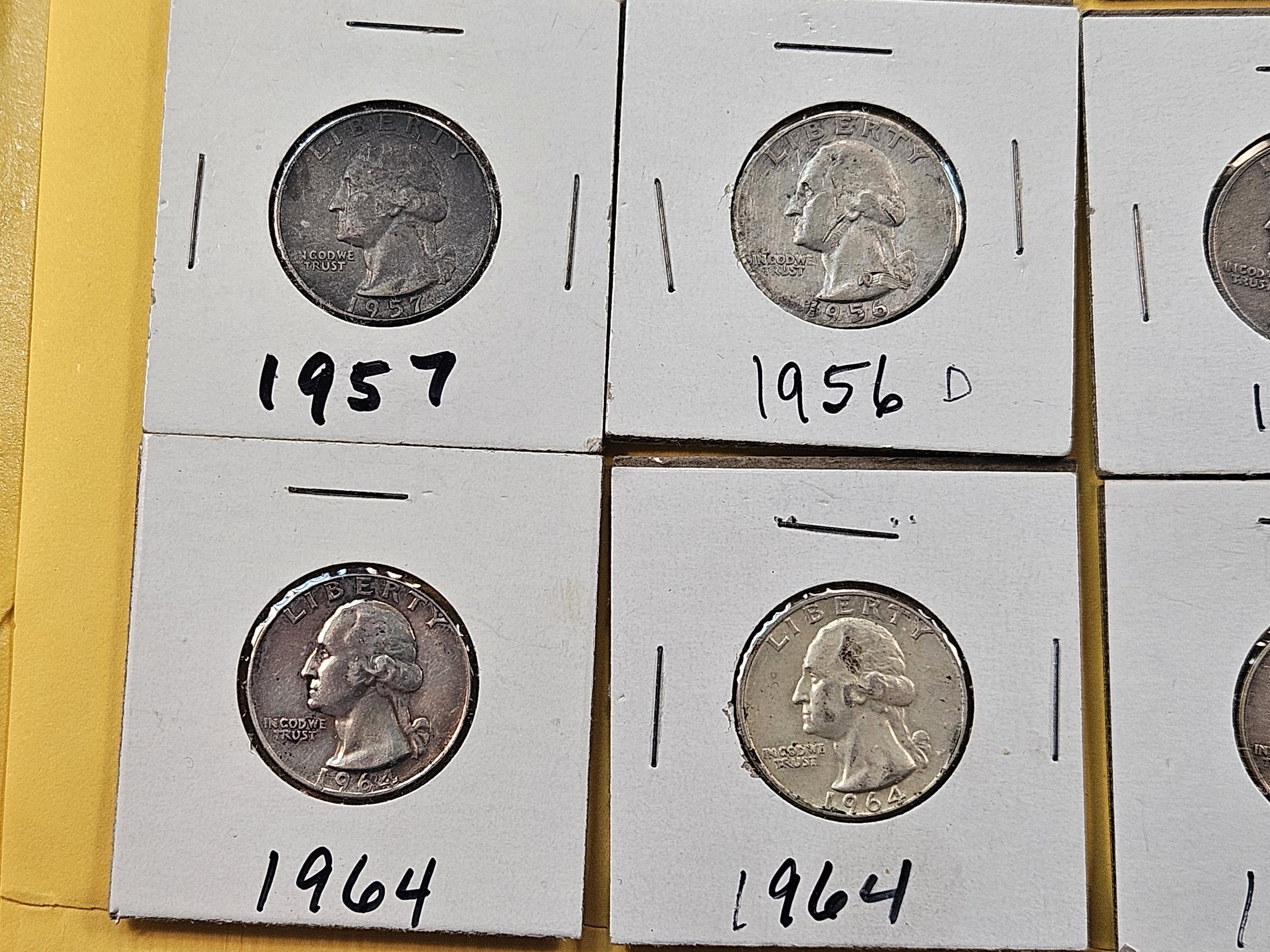 Twenty Washington Silver Quarters