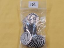 Bag of Twenty Washington Silver Quarters