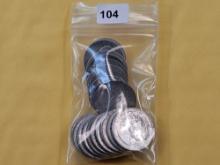Bag of Twenty Washington Silver Quarters