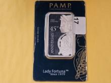 SILVER! PAMP Suisse One Ounce .999 Fine Silver Bar