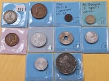 Ten Mixed World Coins