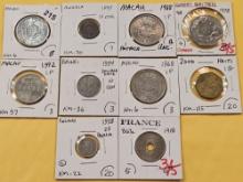 Ten Mixed World Coins