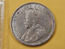 1912 Newfoundland Twenty Cents in Extra Fine