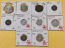 Ten Mixed World Coins