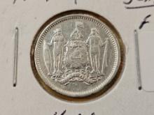1929 State of North Borneo Twenty-five Cents in Very Fine