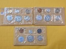 Three US 90% Silver Proof Sets