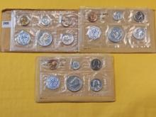 Three US 90% Silver Proof Sets
