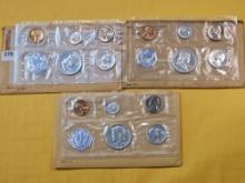 Three US 90% Silver Proof Sets