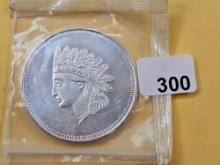 One Troy Ounce .999 fine Silver Art Round