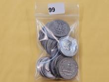 Bag of Twenty Washington Silver Quarters