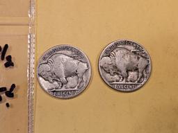 Two better date 1923-S and 1931-S Buffalo Nickels