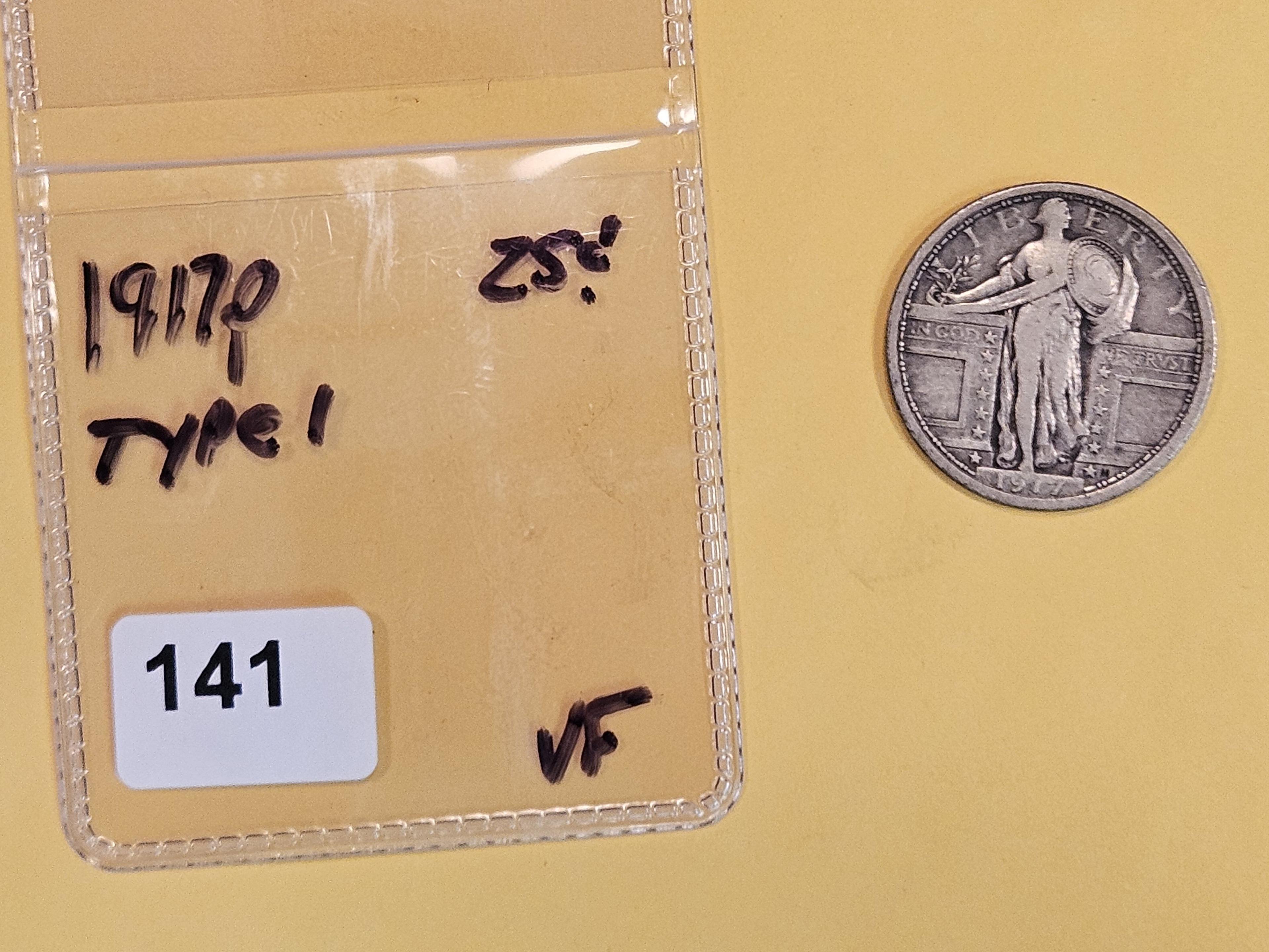 1917 Type 1 Standing Liberty Quarter