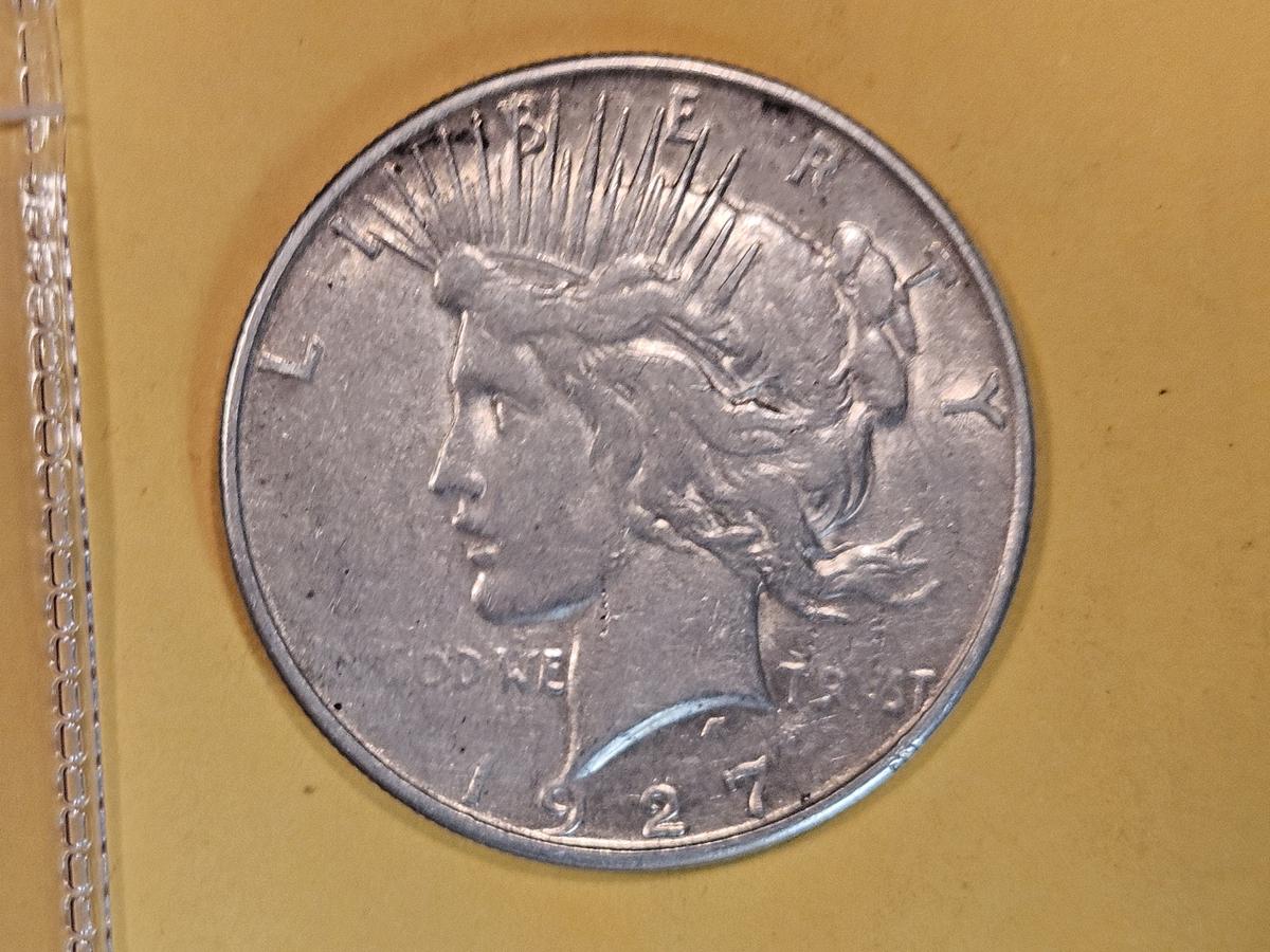 Better date 1927-S Peace Silver Dollar