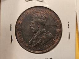 Seven mixed Australia Large pennies