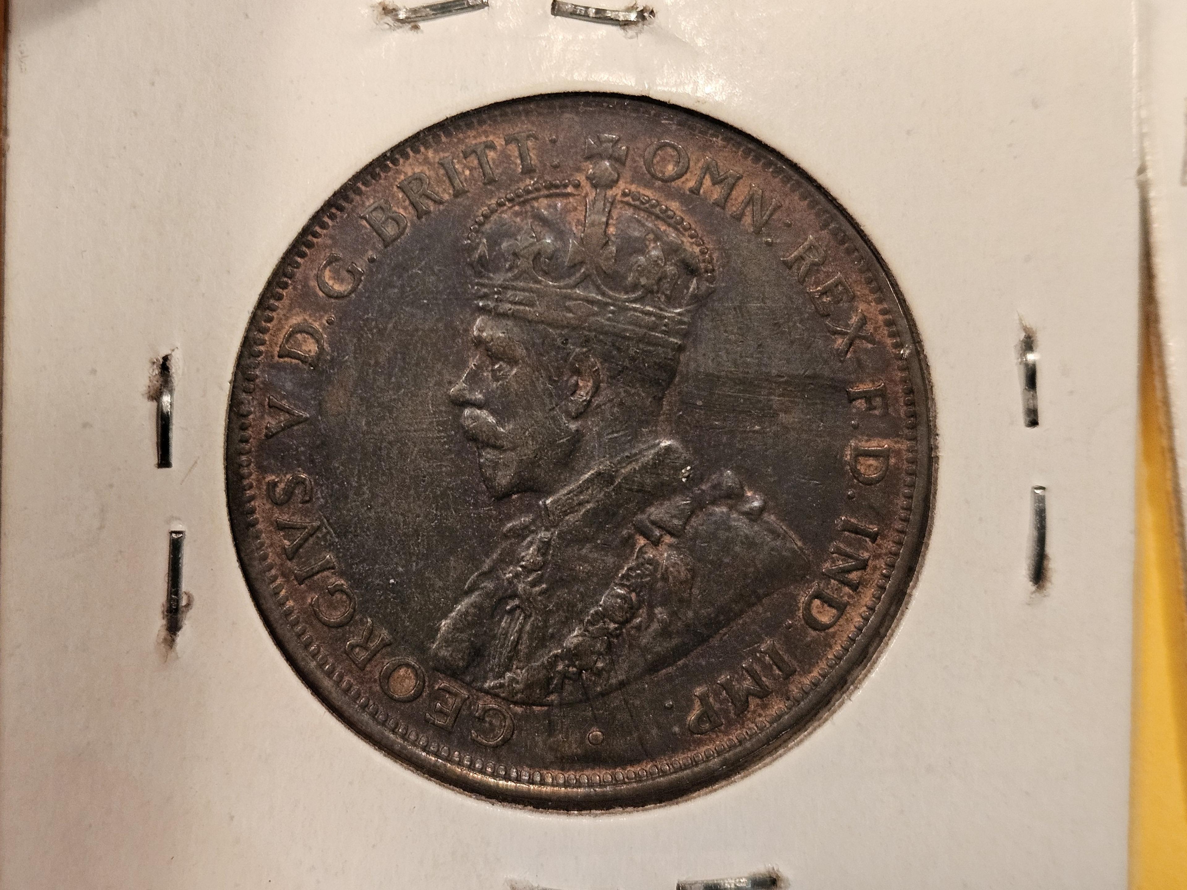 Seven mixed Australia Large pennies