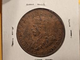Seven mixed Australia Large pennies
