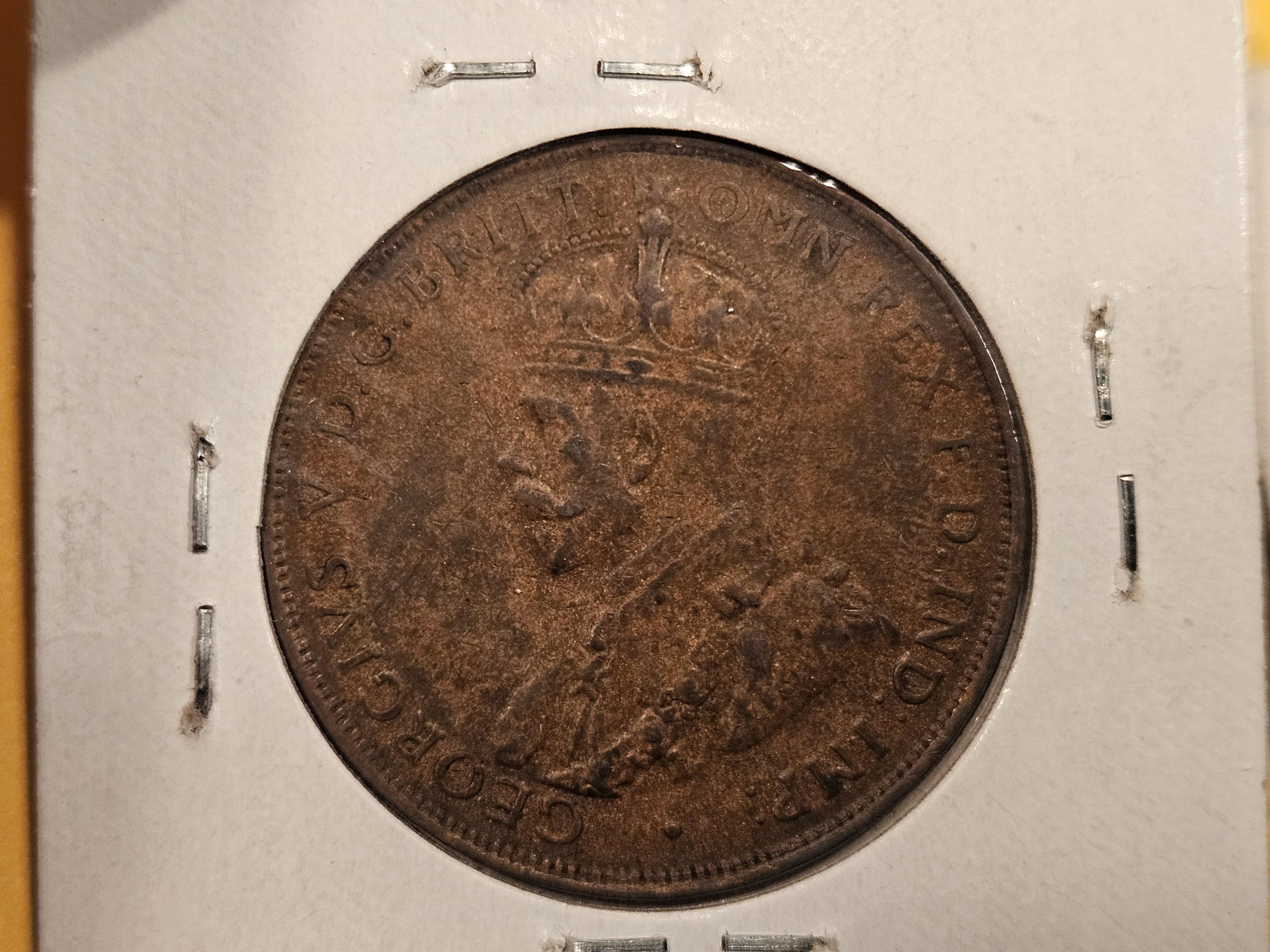 Seven mixed Australia Large pennies