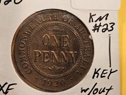 KEY DATE 1920 Australia Penny
