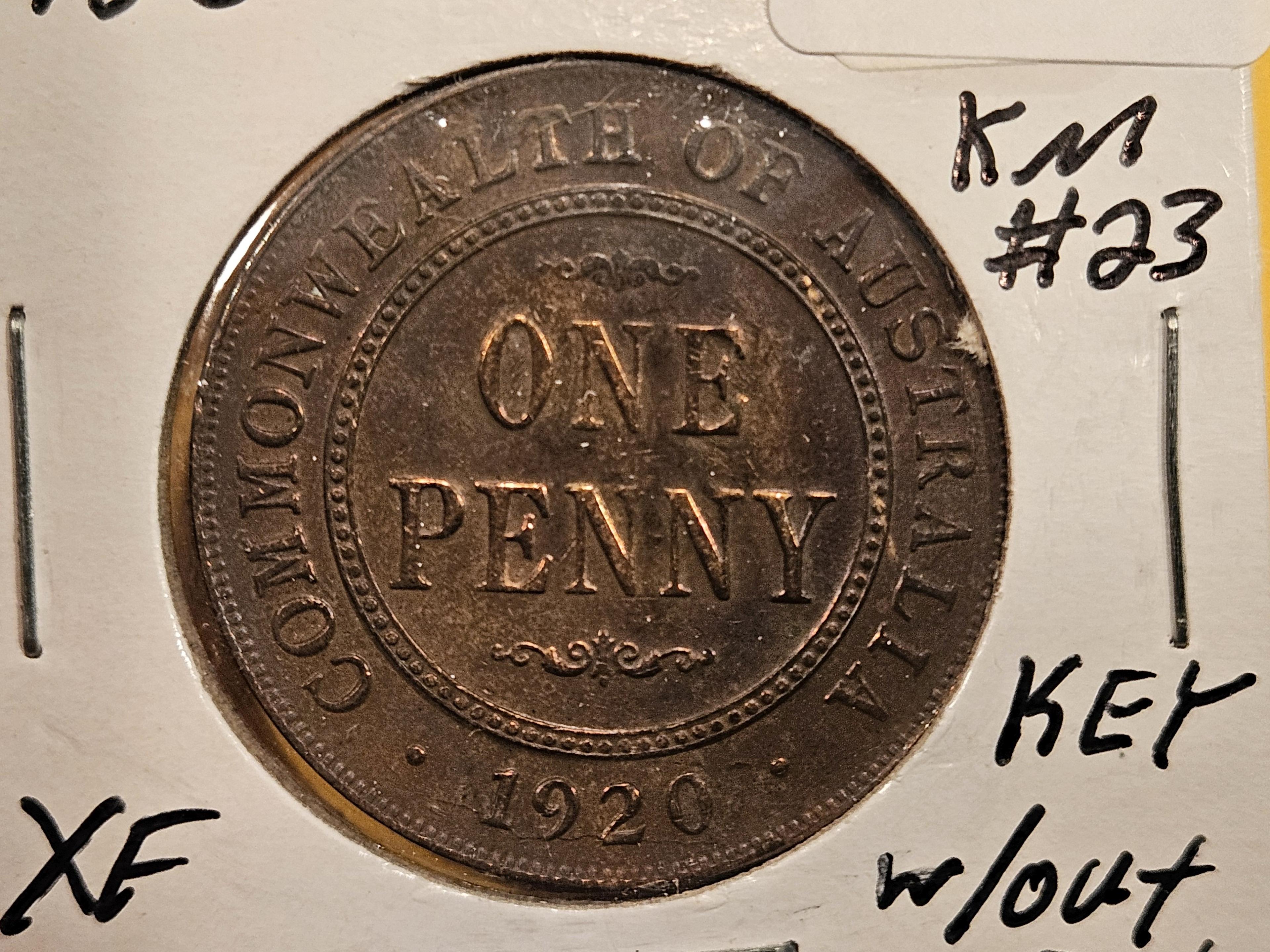 KEY DATE 1920 Australia Penny