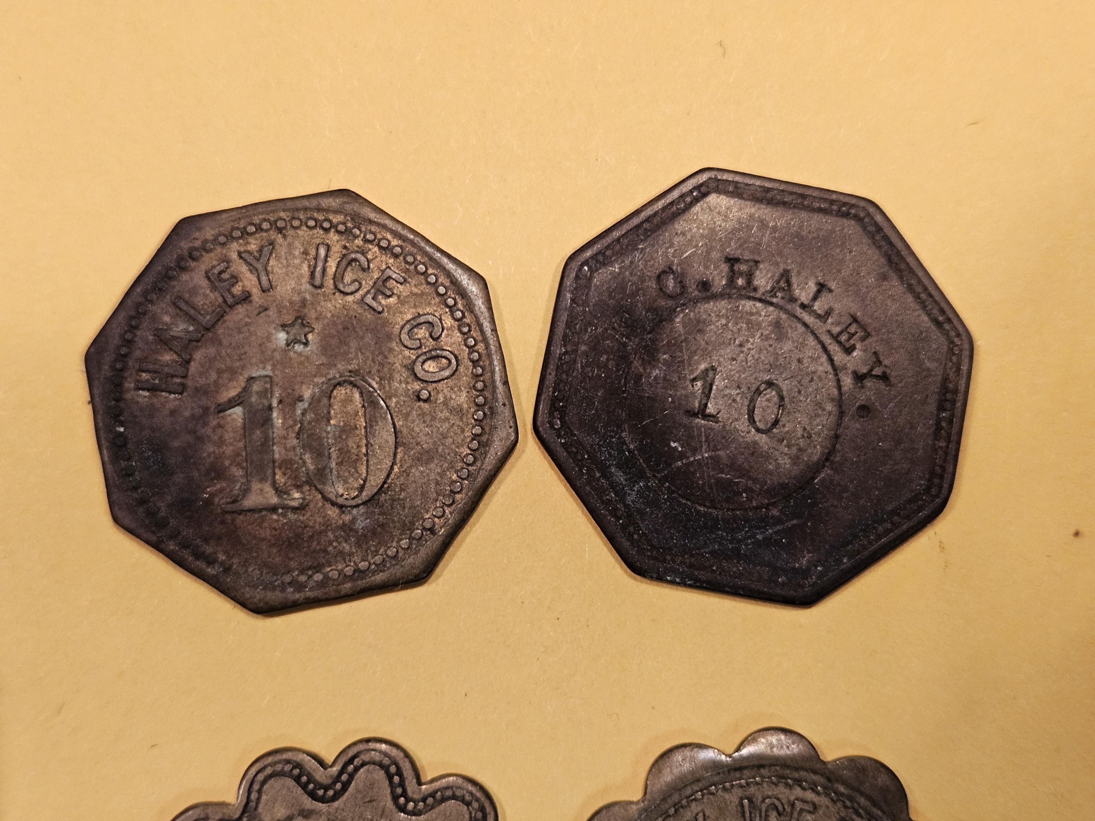 Set of four better pieces of older Exonumia