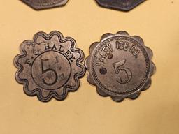 Set of four better pieces of older Exonumia