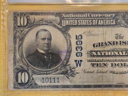 PCGS BankNote 1902 Ten Dollar National Currency in Choice Fine- 15 - details